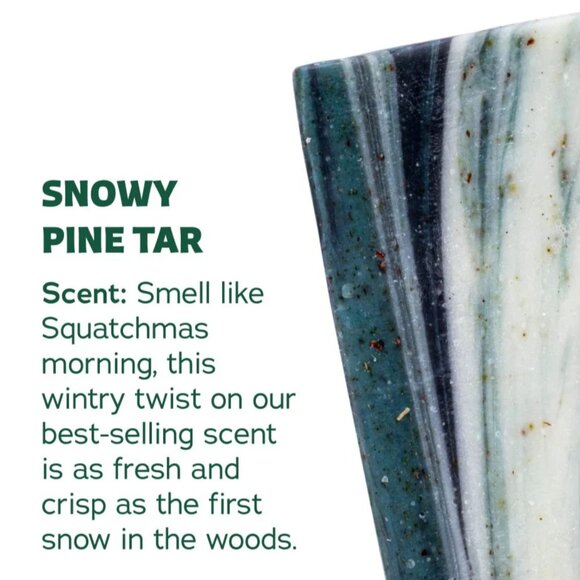 Dr. Squatch Snowy Pine Tar Limited Edition Soap Bar 5 oz – Medium Grit - Picture 3 of 6